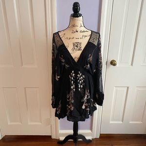 Free People - Lace & Sheer Dress